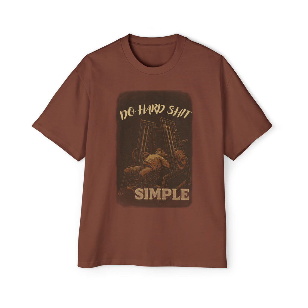 Heavy Oversized Tee - 'Do Hard Shit'