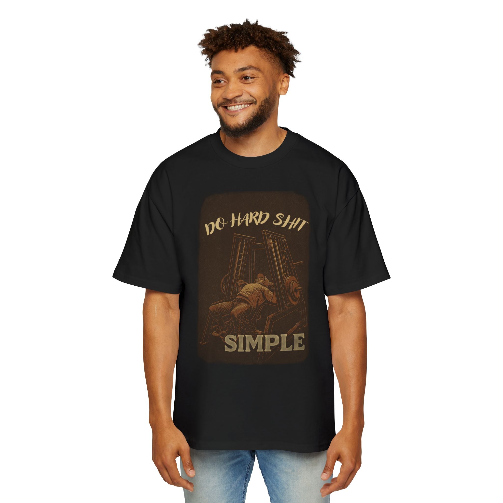 Heavy Oversized Tee - 'Do Hard Shit'